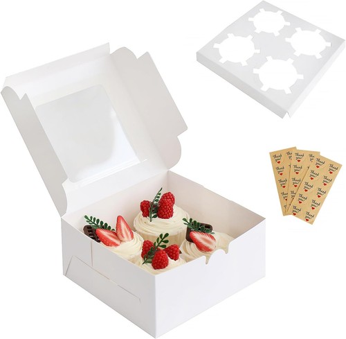 Cupcake boxes count with - 4,
