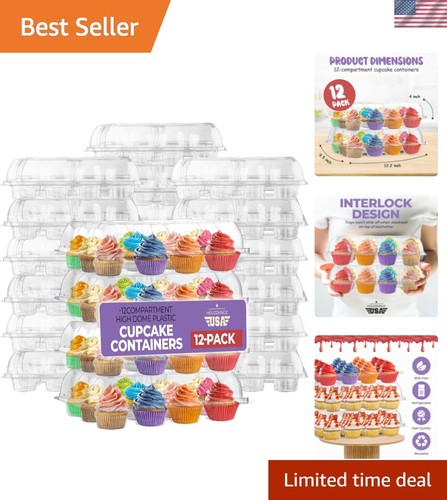 Plastic cupcake containers - cupcake,