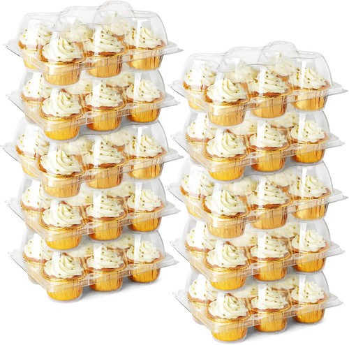 Count clear plastic cupcake - clear,